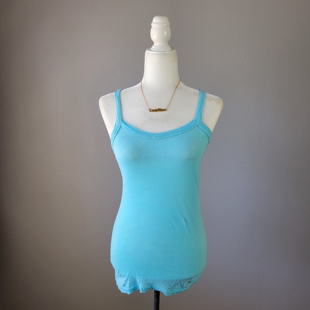 C&C California Aqua Blue Tank Top